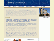 Tablet Screenshot of bentleylawfirm.com